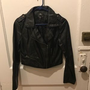 Faux leather jacket